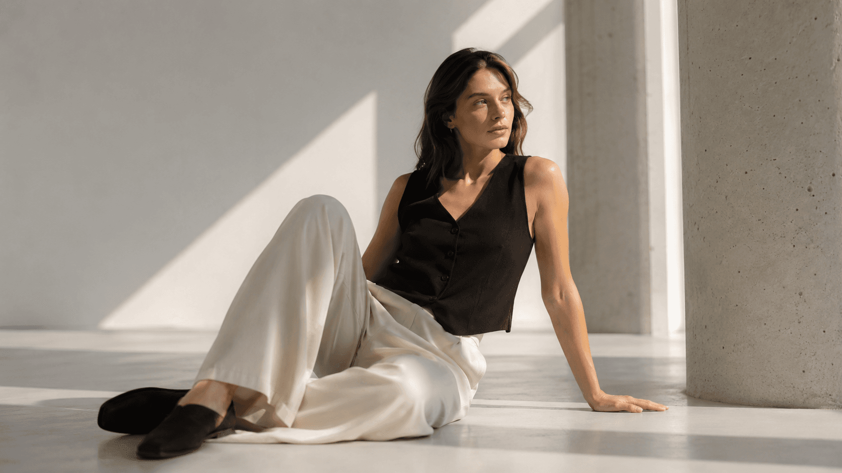 MARÉ SS26 Collection — model in minimalist fashion