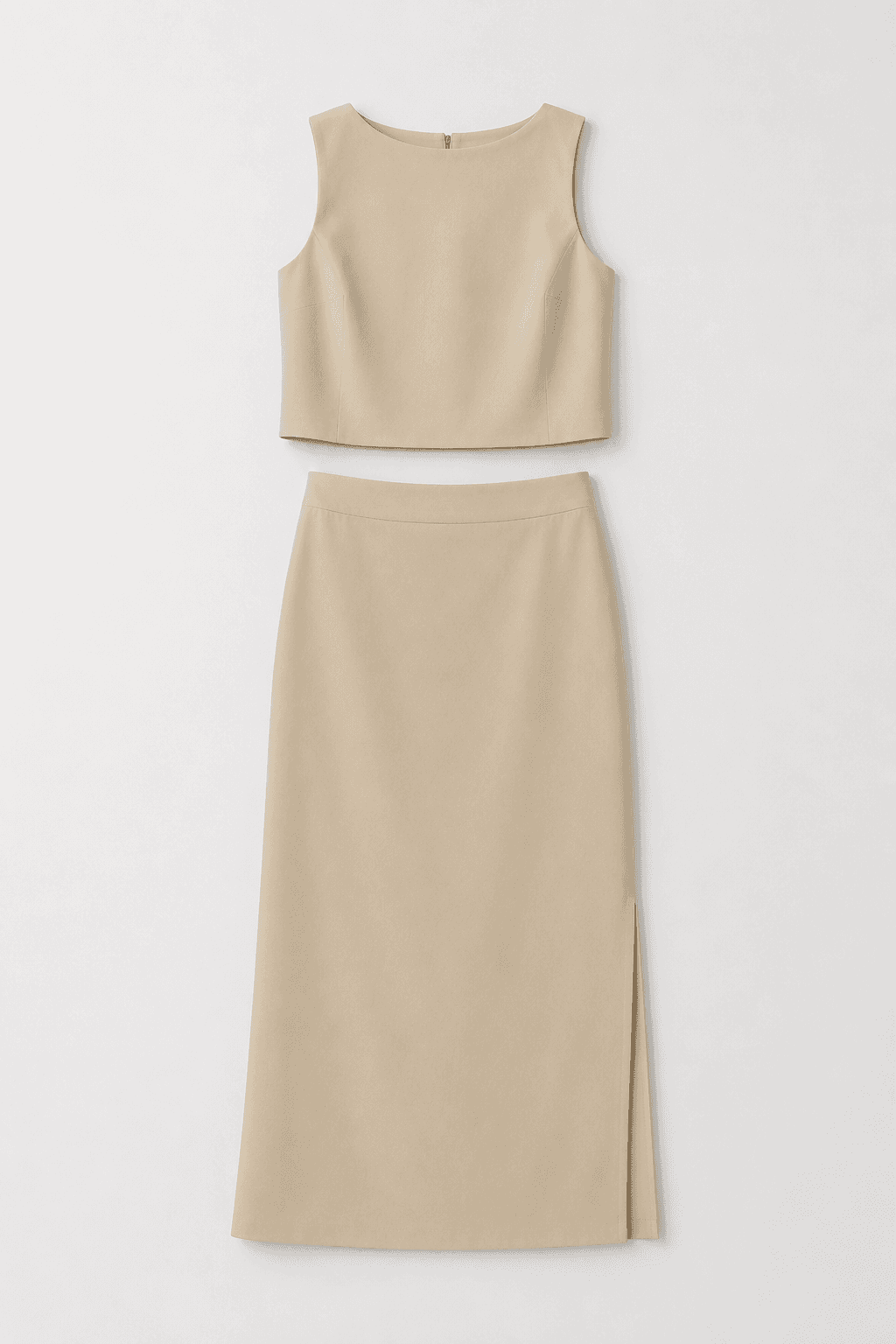 Sand colored linen co-ord set